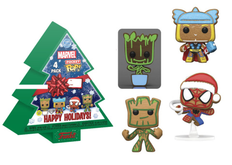 Funko Pop: Marvel 4 pack Pocket Pop