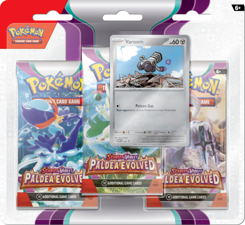 Pokemon TCG: Paldea Evolved 3-Pack Blister - Varoom