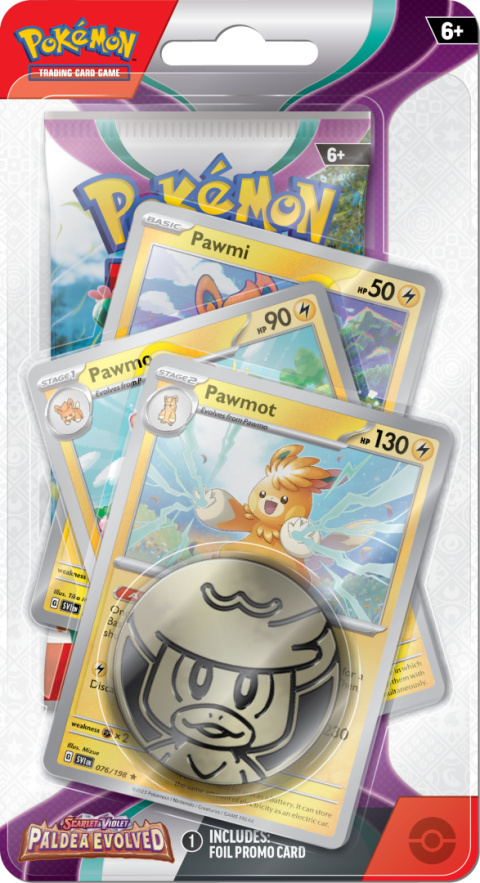 Pokemon TCG: Paldea Evolved Premium Checklane - Pawmot