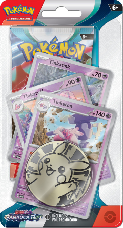 Pokemon TCG: Paradox Rift Premium Checklane Blister - Tinkaton