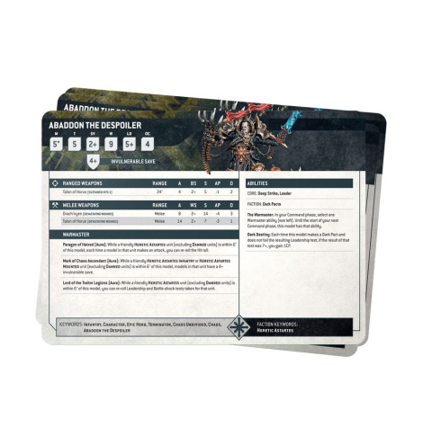 DATASHEET CARDS:CHAOS SPACE MARINE DATASHEET CARDS:CHAOS SPACE MARINE