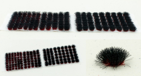 Deimos Black Tufts 6mm 140 szt Deimos Black Tufts 6mm 140 szt