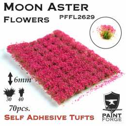 Moon Aster Flowers Tufts 6mm 70szt