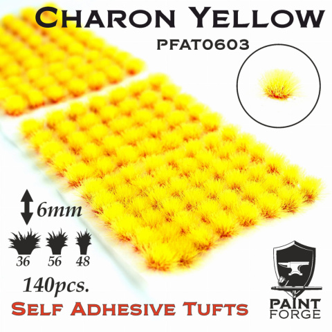 Charon Yellow Tufts 6mm 140 szt