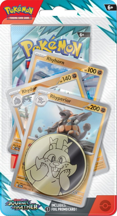 Pokemon TCG: Journey Together Premium Checklane Blister - Rhyperior