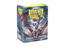 Dragon Shield Matte Dual Sleeves - Cobalt Silver