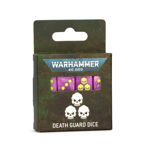WARHAMMER 40000 DEATH GUARD DICE SET WARHAMMER 40000 DEATH GUARD DICE SET