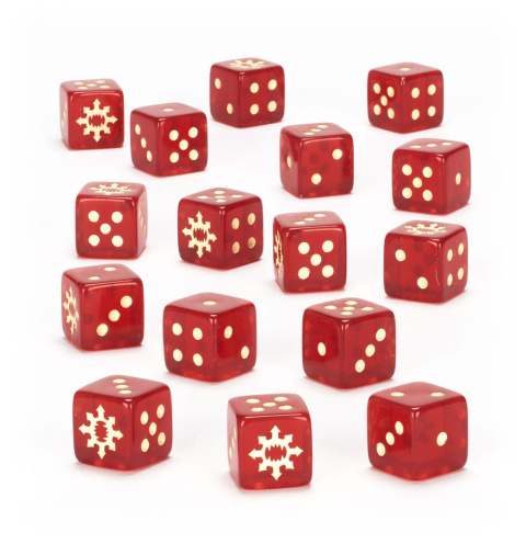WARHAMMER 40000 WORLD EATERS DICE SET WARHAMMER 40000 WORLD EATERS DICE SET